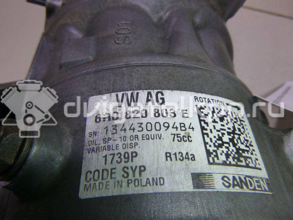 Фото Компрессор системы кондиционирования  6R0820803E для Skoda Roomster 5J / Fabia / Octavia / Rapid {forloop.counter}}