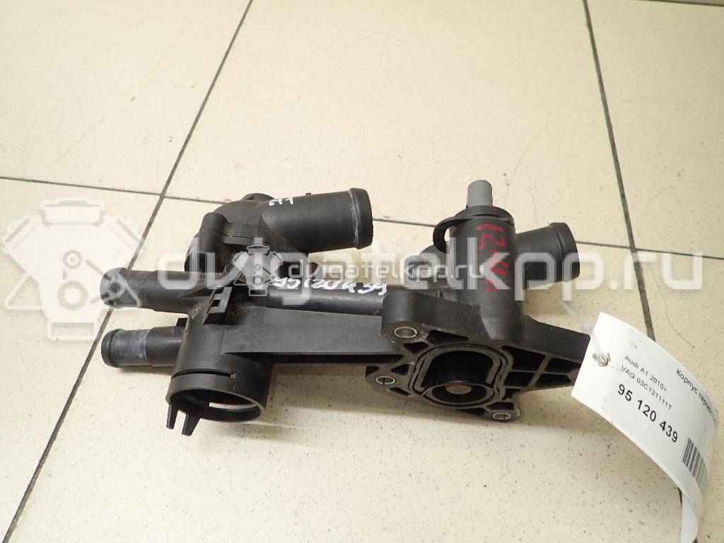 Фото Корпус термостата для двигателя CAXA для Skoda Octavia / Octaviaii 1Z3 / Yeti 5L / Rapid 122 л.с 16V 1.4 л бензин 03C121111T {forloop.counter}}