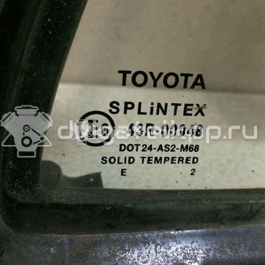 Фото Стекло двери задней правой (форточка)  6812302070 для Toyota Corolla