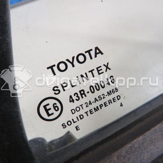 Фото Стекло двери задней правой (форточка)  6812302070 для Toyota Corolla