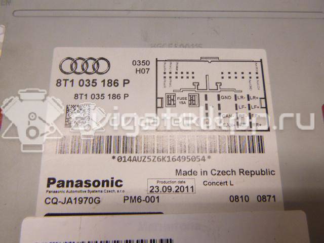 Фото Магнитола  8T1035186P для audi A4 [B8] {forloop.counter}}