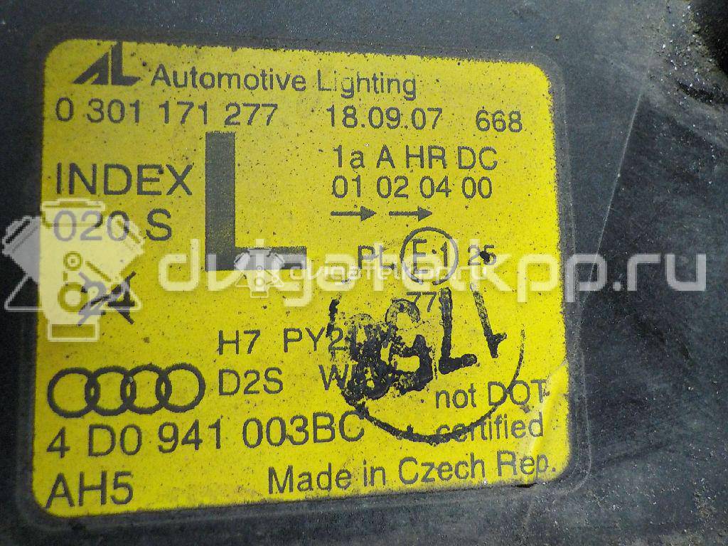 Фото Фара левая  4D0941003BC для Audi A8 {forloop.counter}}