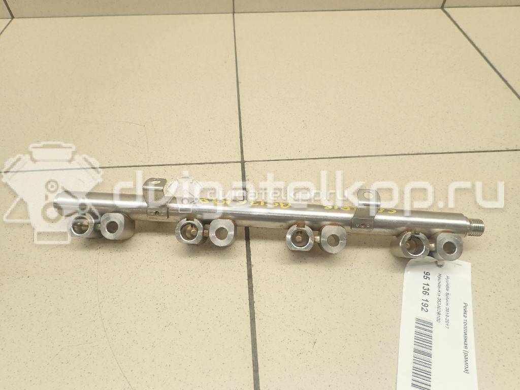 Фото Рейка топливная (рампа) для двигателя G4FD для Hyundai / Kia 132-140 л.с 16V 1.6 л бензин 353402B100 {forloop.counter}}