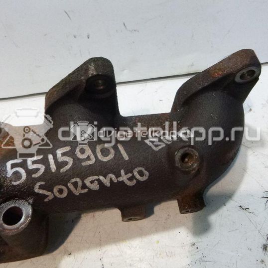 Фото Коллектор выпускной для двигателя D4CB для Hyundai / Kia 140 л.с 16V 2.5 л Дизельное топливо 285114A000