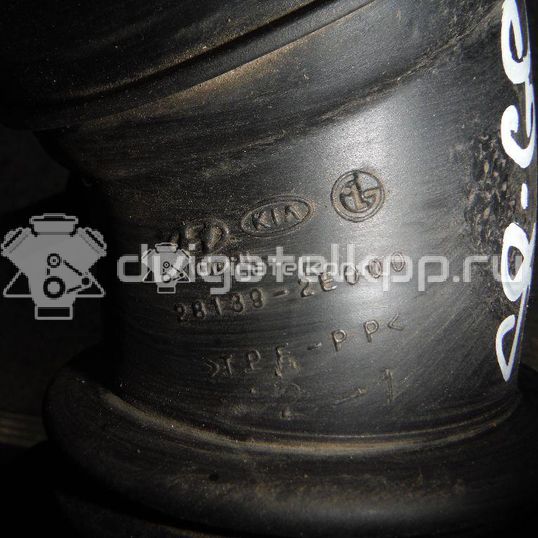 Фото Патрубок воздушного фильтра для двигателя G4GC для Kia (Dyk) / Hyundai / Kia 137-143 л.с 16V 2.0 л бензин 281392E000