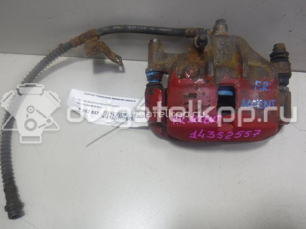 Фото Суппорт тормозной передний правый  5818125A00 для Hyundai S Coupe Slc / Getz Tb / Accent / Pony / Lantra {forloop.counter}}