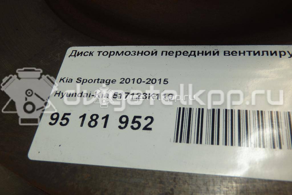 Фото Диск тормозной передний вентилируемый  517123k110 для Hyundai Tucson / Ix35 Lm, El, Elh / I30 / Sonata / Veloster Fs {forloop.counter}}