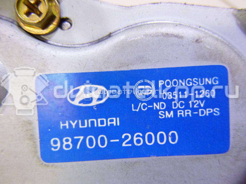 Фото Моторчик стеклоочистителя задний  9870026000 для Hyundai Santa Fé {forloop.counter}}
