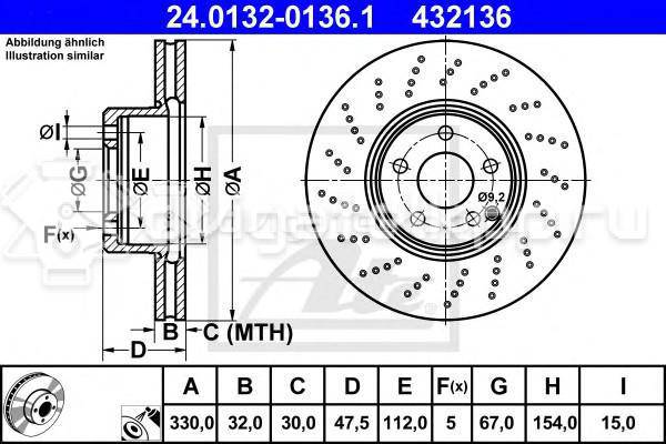 Фото Диск тормозной передний вентилируемый  2204211812 для mercedes benz W211 E-Klasse {forloop.counter}}