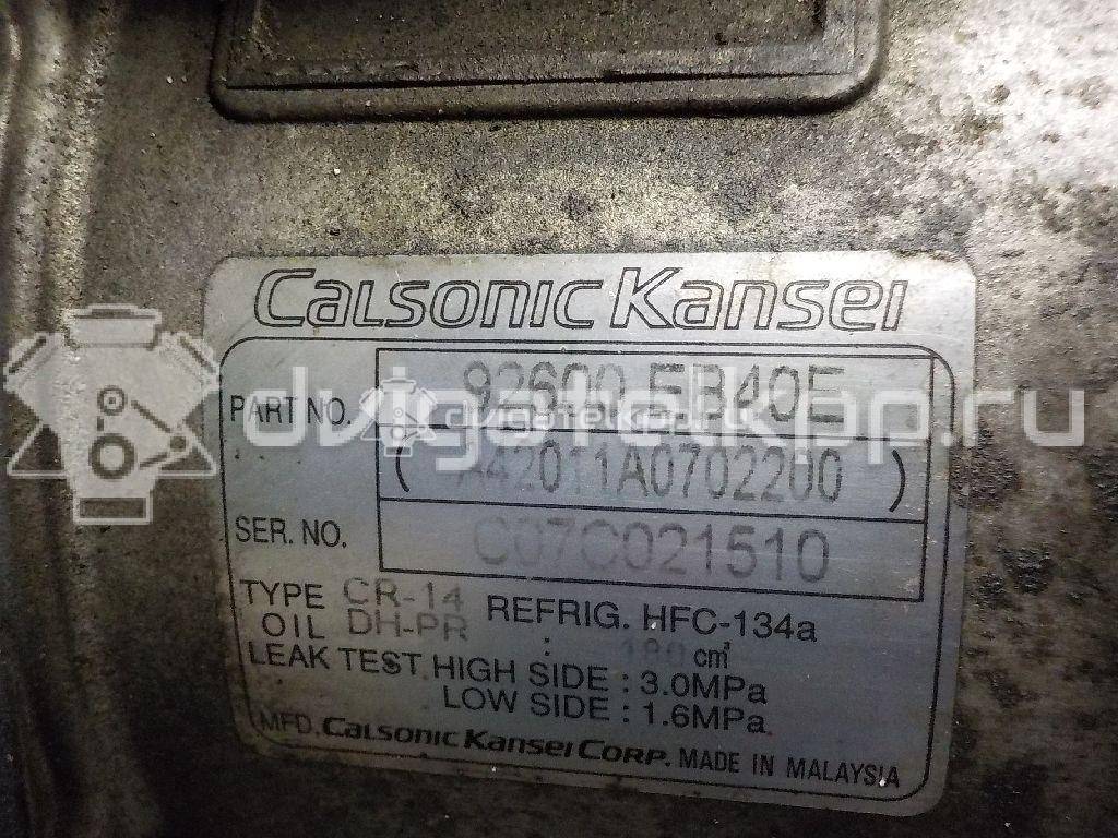 Фото Компрессор системы кондиционирования  92600EB40E для Nissan Np300 {forloop.counter}}