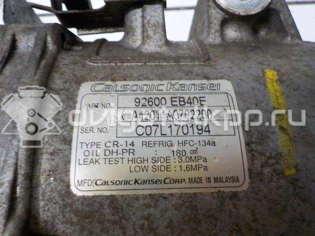 Фото Компрессор системы кондиционирования  92600EB40E для Nissan Np300 {forloop.counter}}
