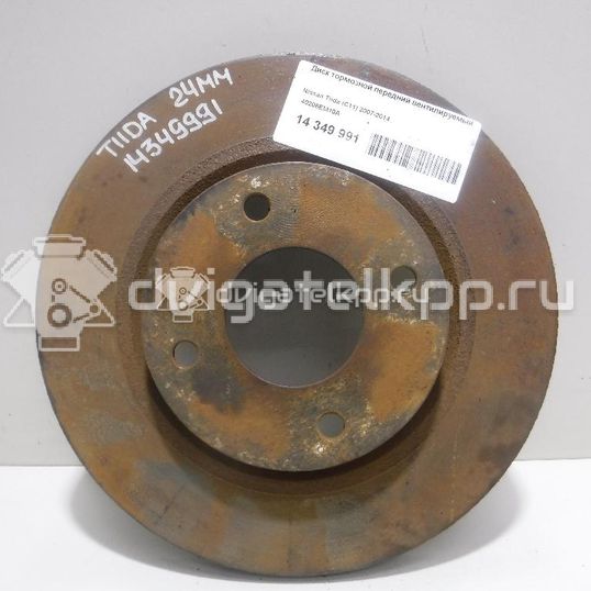 Фото Диск тормозной передний вентилируемый  40206EM10A для Nissan Tiida / Cube Z12