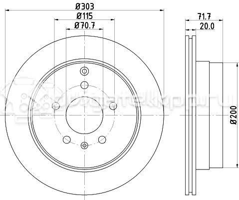 Фото Диск тормозной задний  96625873 для Opel Antara / Meriva {forloop.counter}}