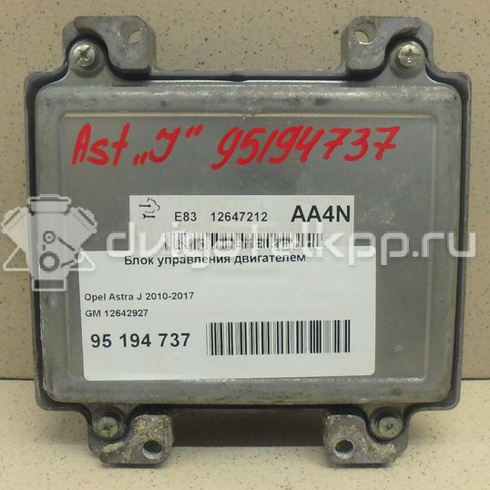 Фото Блок управления двигателем  12642927 для opel Astra J