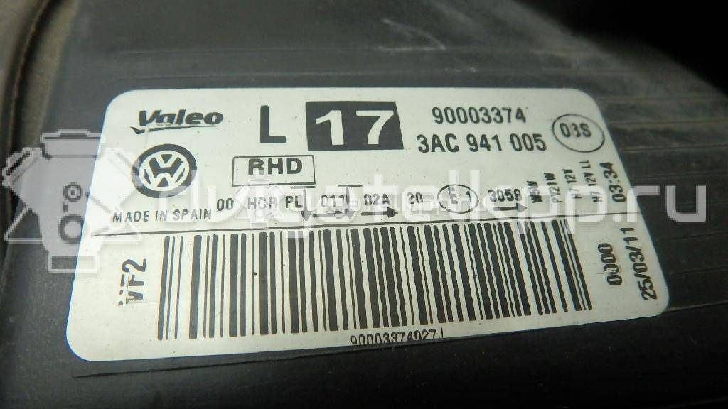 Фото Фара левая  3AC941005 для Volkswagen Passat {forloop.counter}}