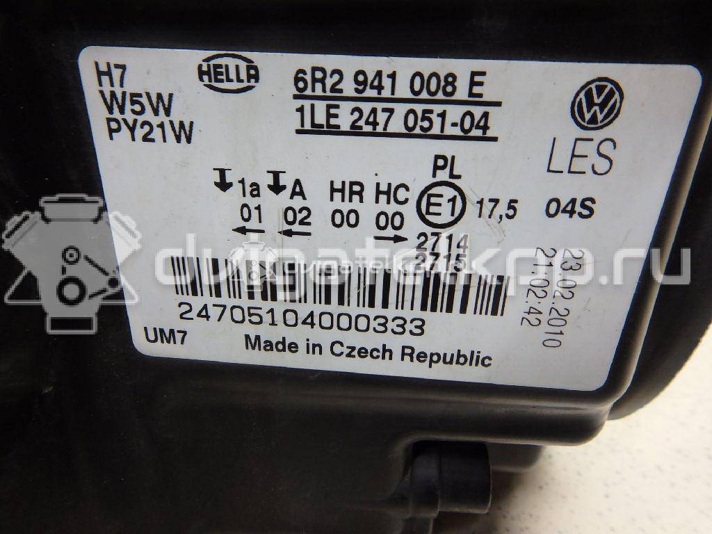 Фото Фара правая  6R2941008E для Volkswagen Polo {forloop.counter}}