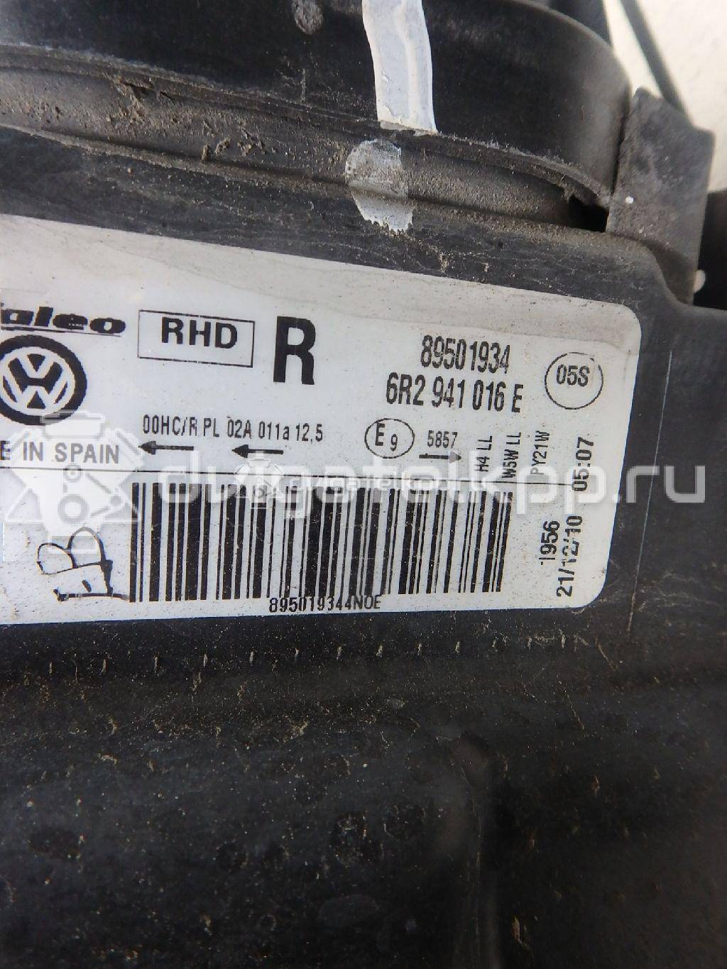 Фото Фара правая  6R2941016E для Volkswagen Polo / Jetta {forloop.counter}}