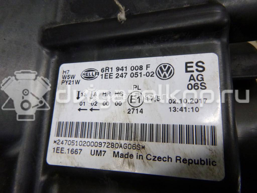 Фото Фара правая  6R1941008F для Volkswagen Polo / Jetta {forloop.counter}}