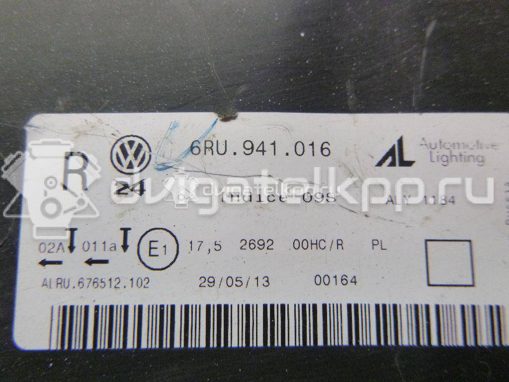 Фото Фара правая  6RU941016 для Volkswagen Polo / Jetta {forloop.counter}}