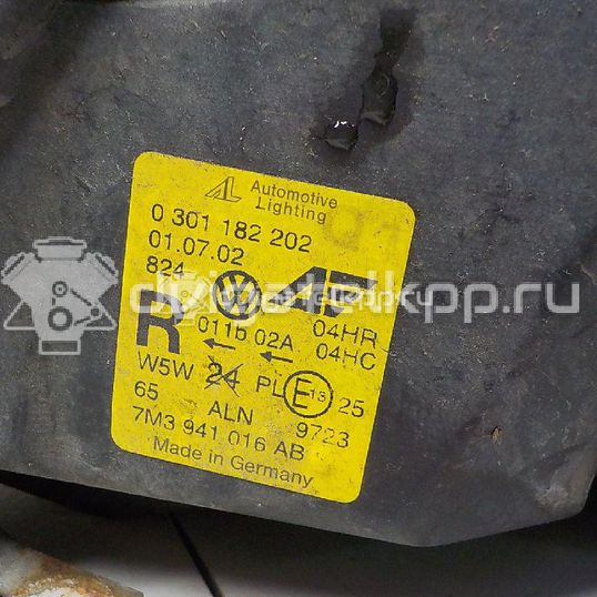 Фото Фара правая  0301182202 для vw Sharan