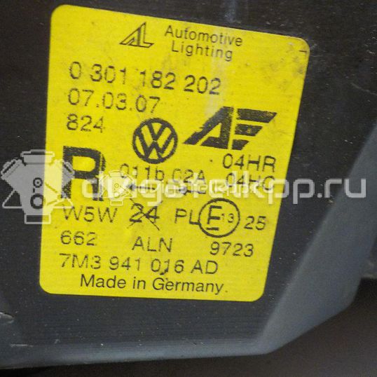 Фото Фара правая  7M3941016AD для Volkswagen Sharan