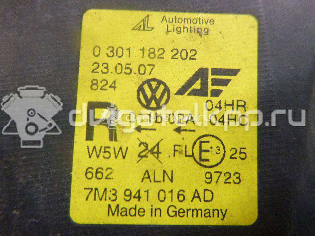 Фото Фара правая  7M3941016AD для Volkswagen Sharan {forloop.counter}}