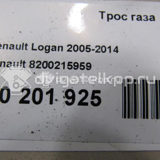 Фото Трос газа для двигателя K7M 710 для Mahindra Renault / Renault 86-90 л.с 8V 1.6 л бензин 8200215959