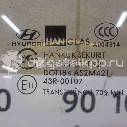 Фото Стекло двери передней левой  824101C010 для Hyundai Getz Tb
