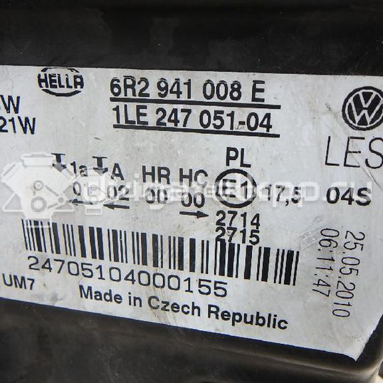 Фото Фара правая  6R2941008E для Volkswagen Polo