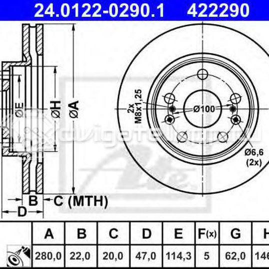 Фото Диск тормозной передний вентилируемый  5531161m00 для Suzuki Vitara / Sx4