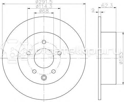 Фото Диск тормозной задний  432069Y000 для Nissan Teana / Altima / Nv200 / Qashqai / Juke F15 {forloop.counter}}