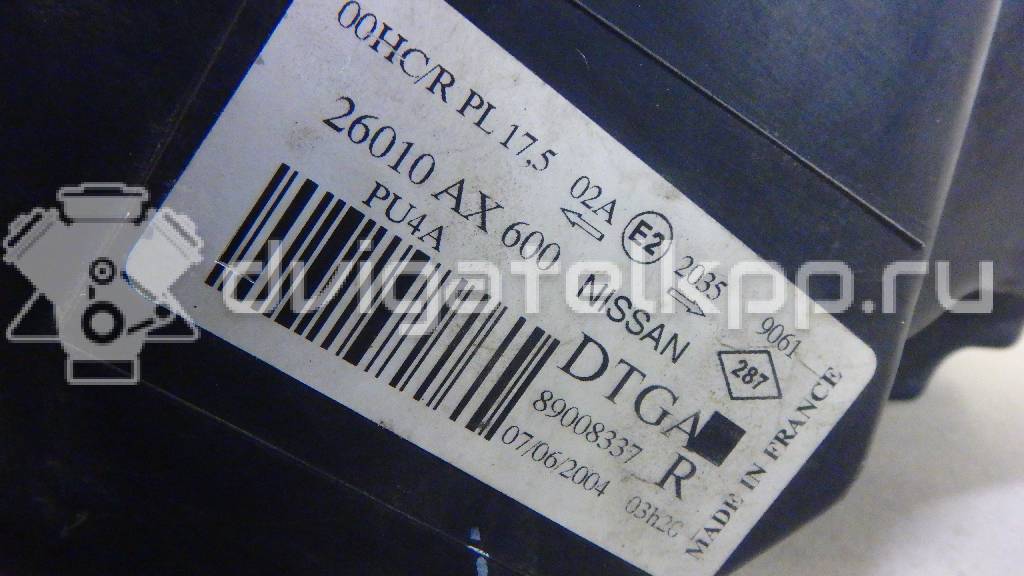 Фото Фара правая  26010AX600 для Nissan Micra {forloop.counter}}