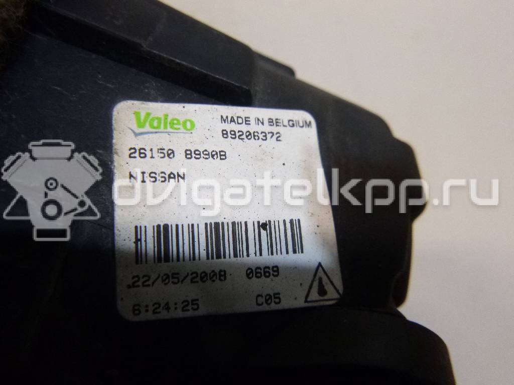 Фото Фара противотуманная  261508990B для Nissan Tiida / X-Trail / Note / Nv200 / Qashqai {forloop.counter}}