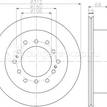 Фото Диск тормозной задний  42431-60270 для Toyota Caldina / Hilux / Land Cruiser {forloop.counter}}