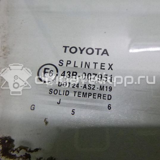 Фото Стекло двери передней правой  6810102120 для Toyota Corolla