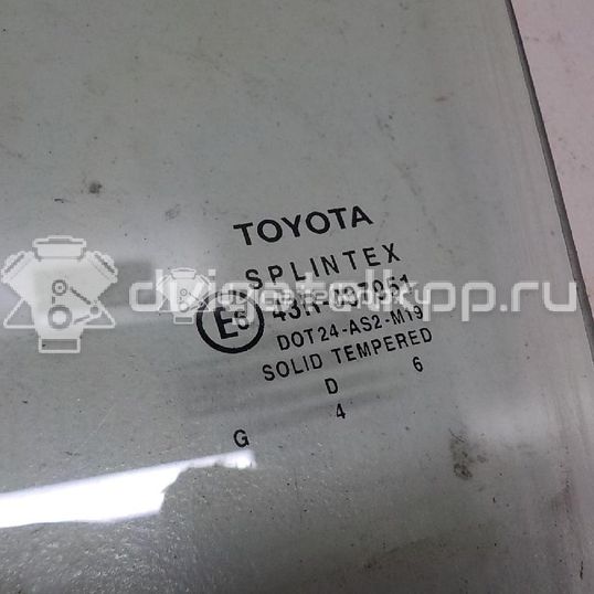 Фото Стекло двери передней левой  6810202120 для Toyota Corolla