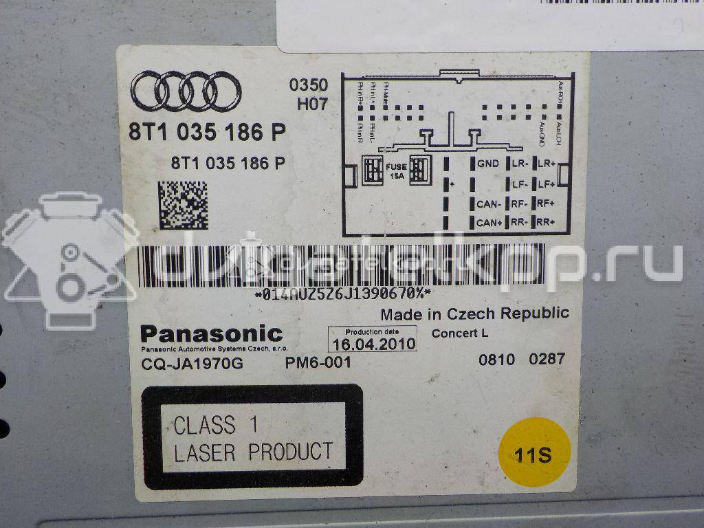 Фото Магнитола  8t1035186p для audi A4 [B8] {forloop.counter}}