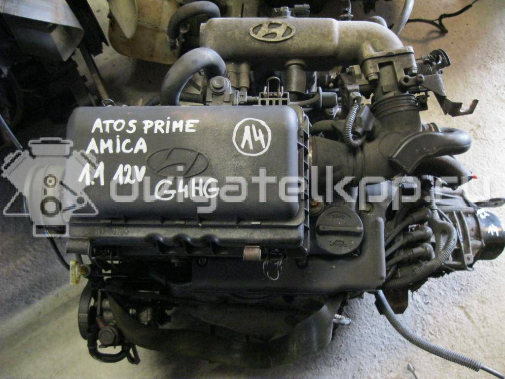 Фото Контрактный (б/у) двигатель G4HG для Hyundai I10 / Santro Ah2 / Atos Mx / Getz Tb 61-69 л.с 12V 1.1 л Бензин/газ {forloop.counter}}