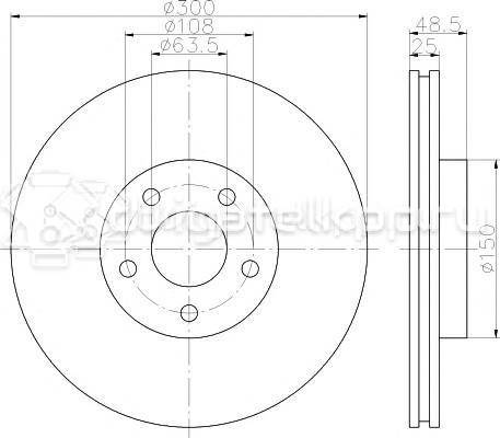 Фото Диск тормозной передний вентилируемый  31471819 для ford C-MAX {forloop.counter}}