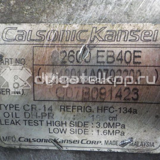 Фото Компрессор системы кондиционирования  92600eb40e для Nissan Np300