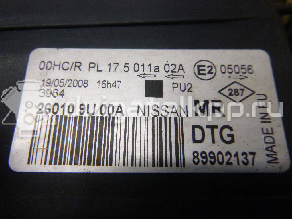Фото Фара правая  260109U00A для Nissan Note {forloop.counter}}