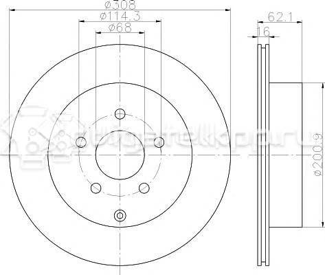 Фото Диск тормозной задний  43206CA000 для Infiniti Q50 / Qx50 / G / Fx / Q60 {forloop.counter}}