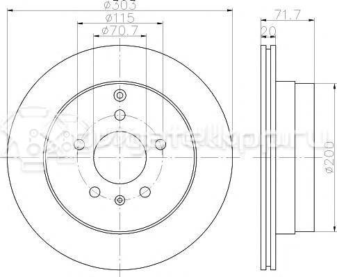 Фото Диск тормозной задний  20968395 для Chevrolet Epica Kl1 / Captiva C100, C140 {forloop.counter}}