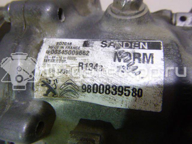 Фото Компрессор системы кондиционирования  9800839580 для Citroen C6 Td / C4 / Jumpy / C5 / Xsara {forloop.counter}}