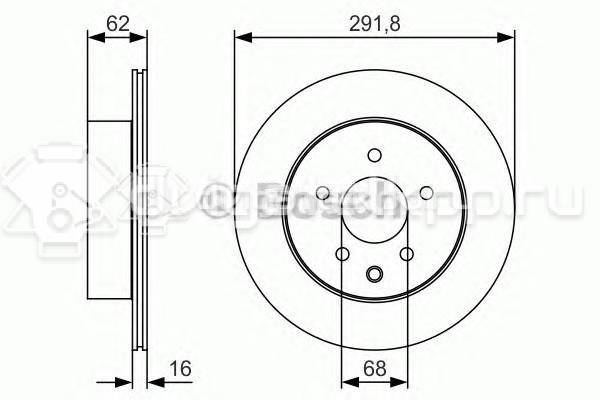 Фото Диск тормозной задний  432068H701 для Nissan X-Trail / 350 Z Z33 / Qashqai / Juke F15 / Leaf Ze0 {forloop.counter}}