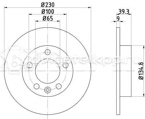 Фото Диск тормозной задний  1J0615601P для Seat Ibiza / Cordoba / Leon / Toledo / Arona Kj7 {forloop.counter}}