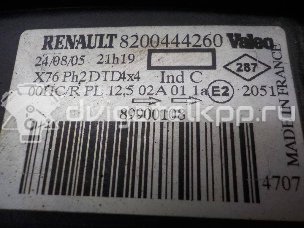 Фото Фара правая  260104911R для Renault Kangoo 1 {forloop.counter}}