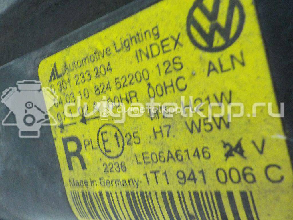 Фото Фара правая  1T1941006C для Volkswagen Touran {forloop.counter}}