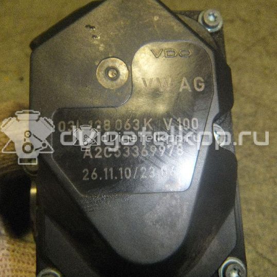 Фото Заслонка дроссельная электрическая  03l128063k для Skoda Roomster 5J / Octaviaii 1Z3 / Yeti 5L / Fabia / Octavia