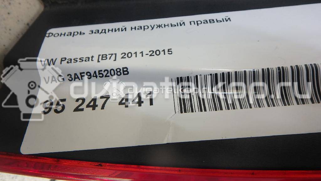 Фото Фонарь задний наружный правый  3AF945208B для Volkswagen Passat {forloop.counter}}